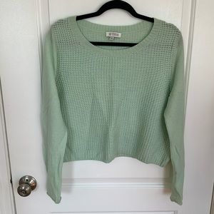 Kincross Cashmere Mint Green Sweater crewneck pullover